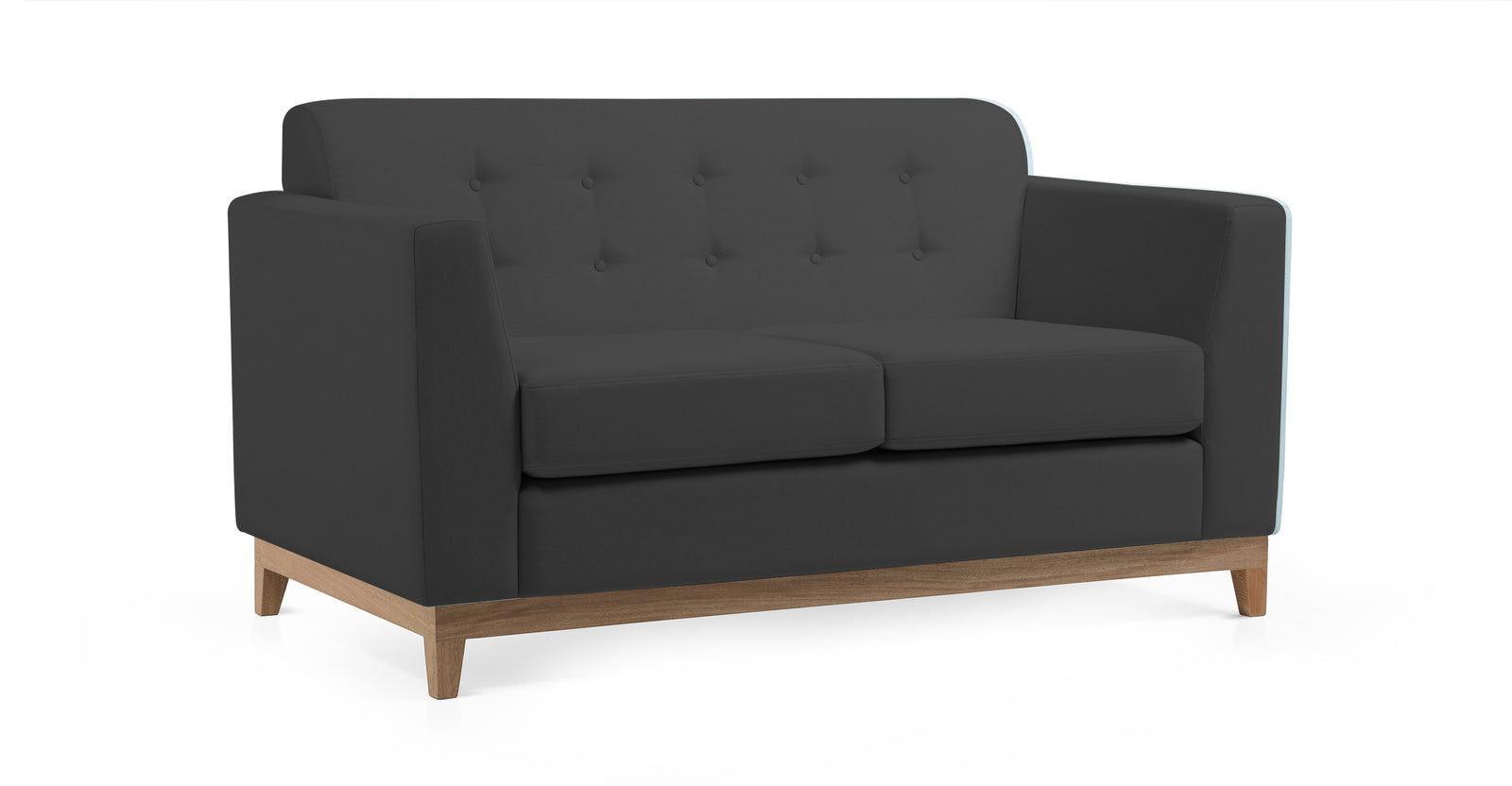 Sofá Ennis de 2 Plazas, Carbón