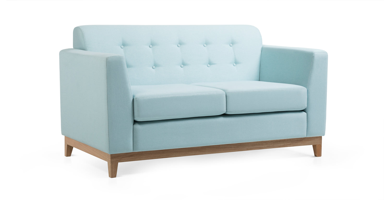 Sofá Ennis de 2 Plazas, Azul Siena