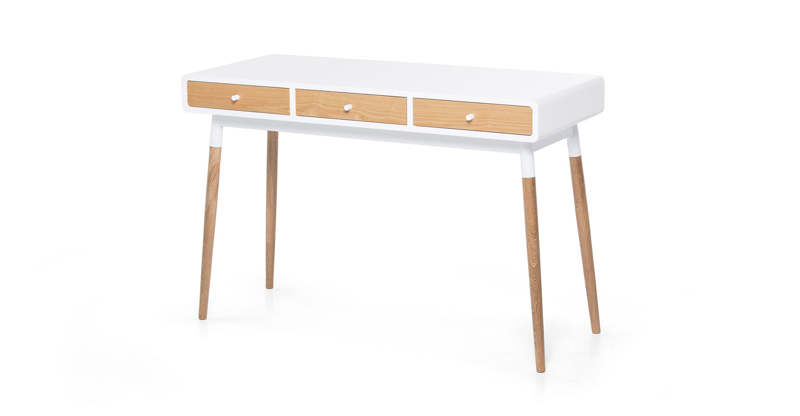 Escritorio Klemens, Fresno y Blanco