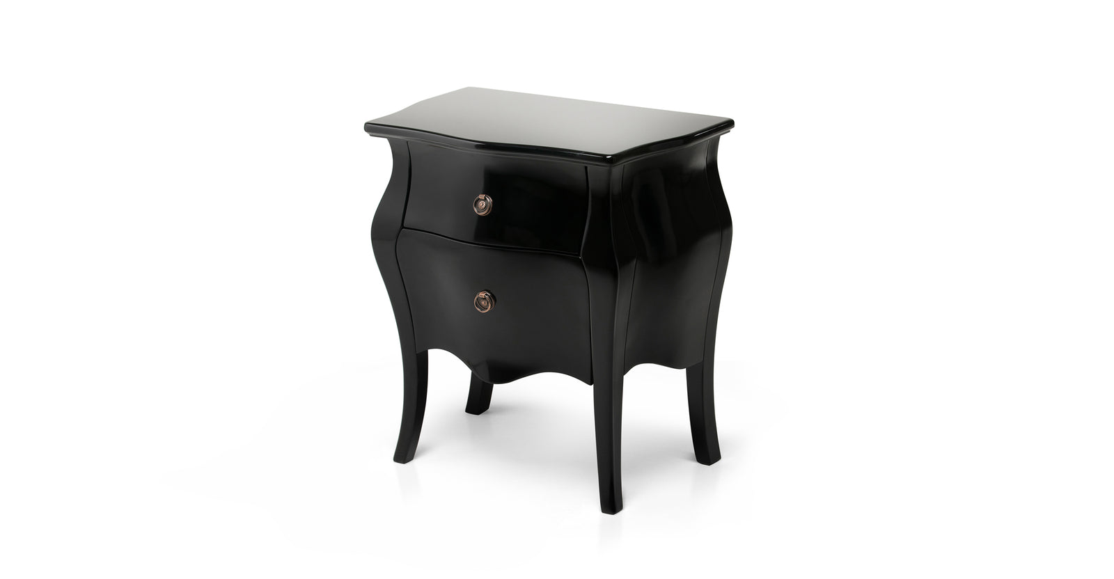 Mesa de noche Bombay, Negro