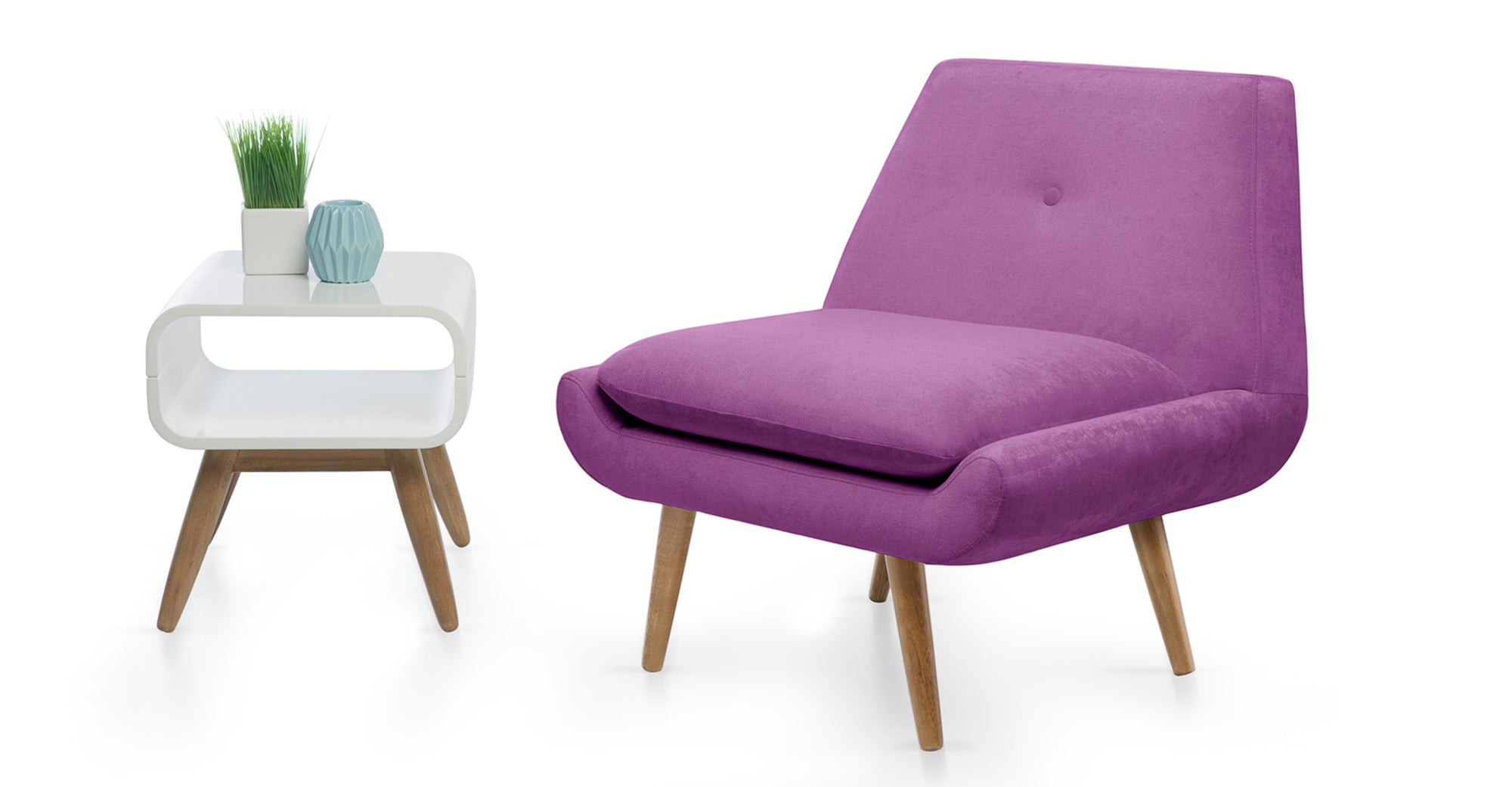 Sillón Amelie, Morado Ciruela