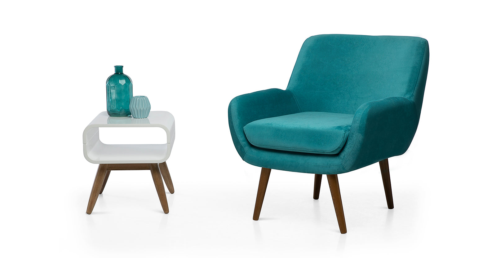 Sillón Taissa, Verde Azulado