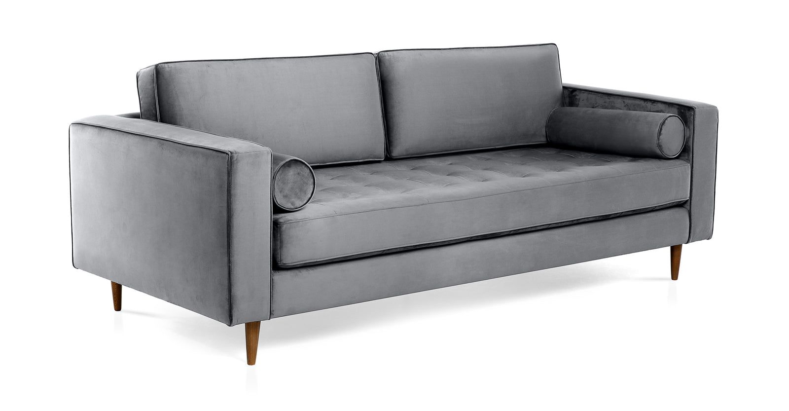 Sofá Jett de 2 Plazas, Gris Fossil