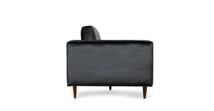 Sofá Jett de 2 Plazas, Gris Carbón Velvet