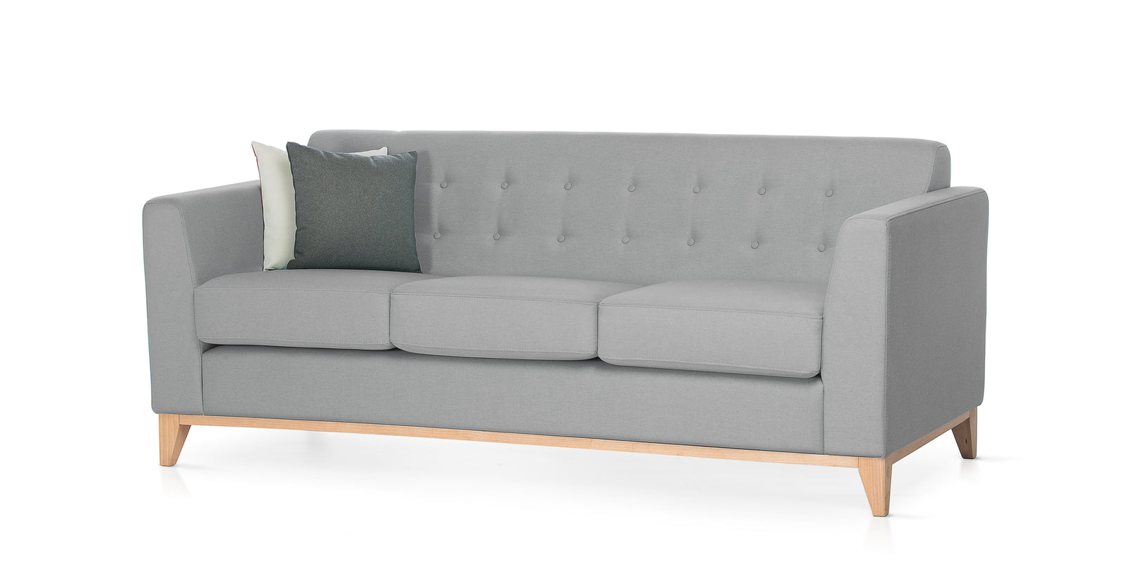 Sofá Ennis de 3 Plazas, Gris