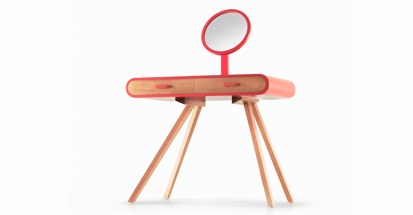 Tocador Abner, Coral y Roble