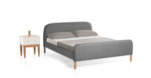 Cama Queen Cadwell, Gris Persino