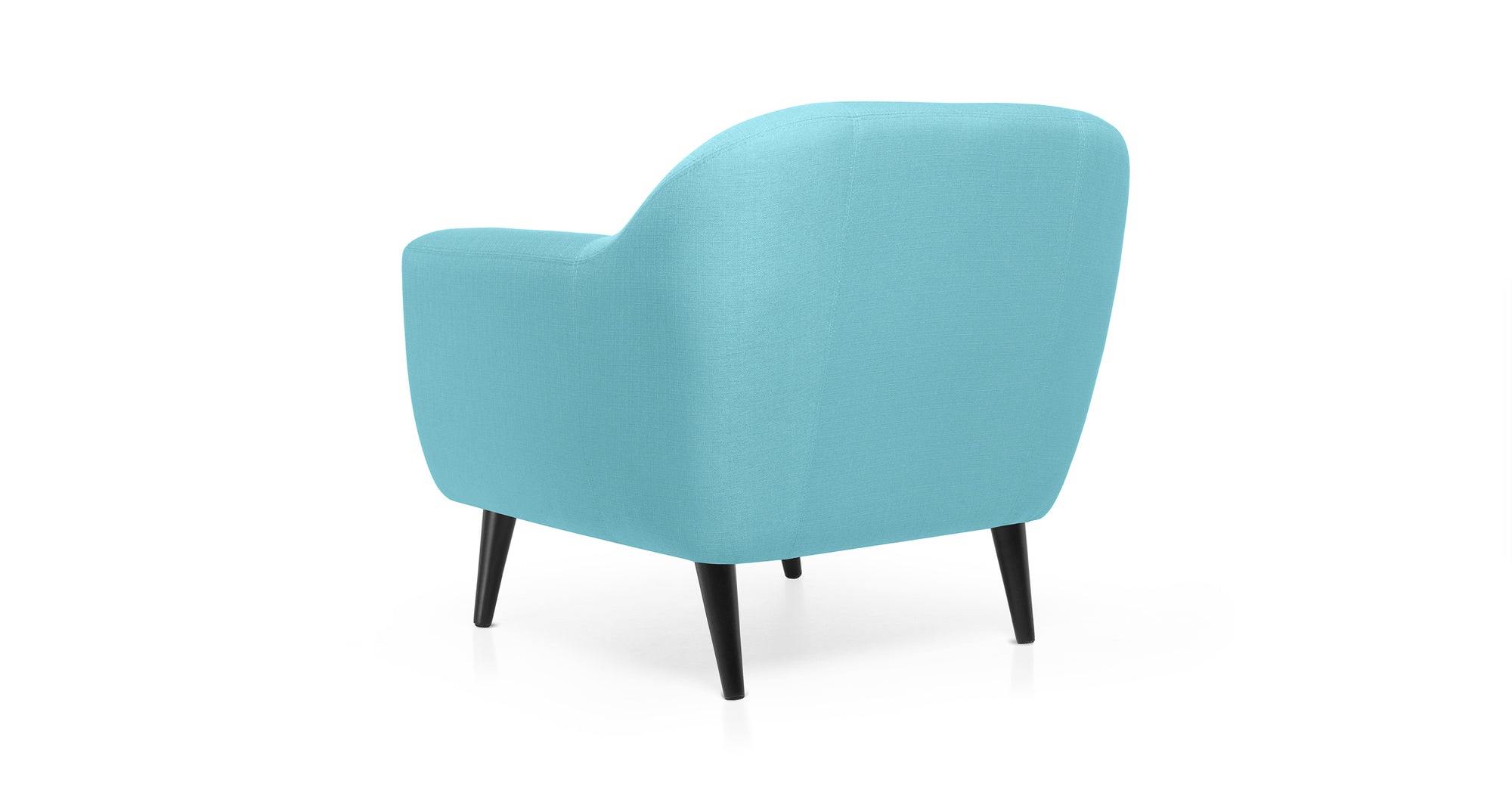 Sillón Cadence, Azul Menta con Botones Arcoíris