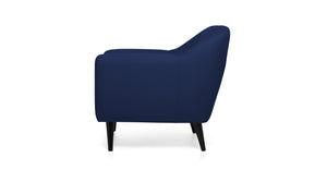 Sillón Cadence, Azul Rey con Botones Arcoíris