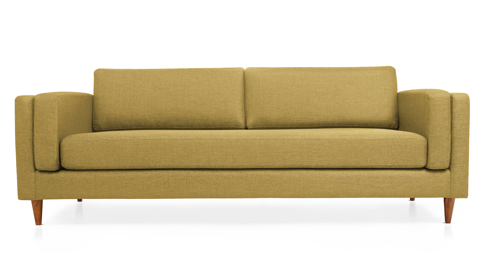 Sofá Matilda de 3 Plazas, Amarillo Mostaza