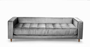 Sofá Cama Jett, Plata Velvet