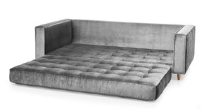 Sofá Cama Jett, Plata Velvet