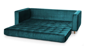 Sofá Cama Jett, Esmeralda Velvet